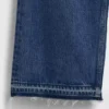 Lavt sittende, avslappet cropped-Jeans