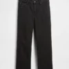 Lavt sittende, avslappet cropped-Jeans