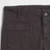 Lavt sittende, lange og slanke bukser i twill