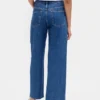 Lavt sittende, ultramyke, avslappede cropped-Jeans