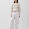 Lavt sittende, ultramyke, ekstra vide Jeans