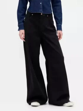 Lavt sittende, ultramyke, ekstra vide Jeans