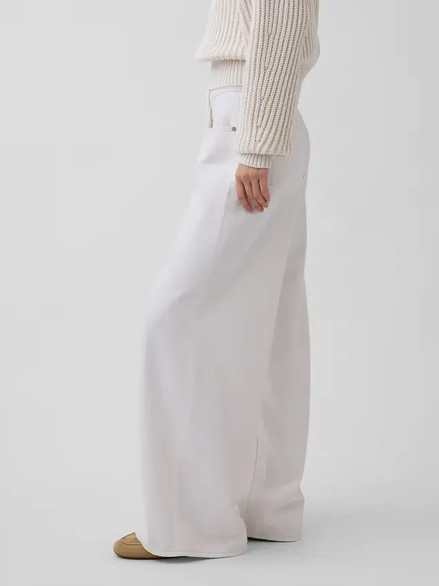 Lavt sittende, ultramyke, ekstra vide Jeans