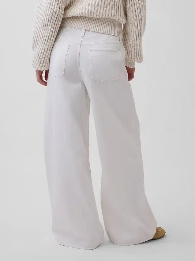 Lavt sittende, ultramyke, ekstra vide Jeans
