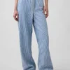 Lavt sittende, ultramyke, løse 90-talls-Jeans med striper