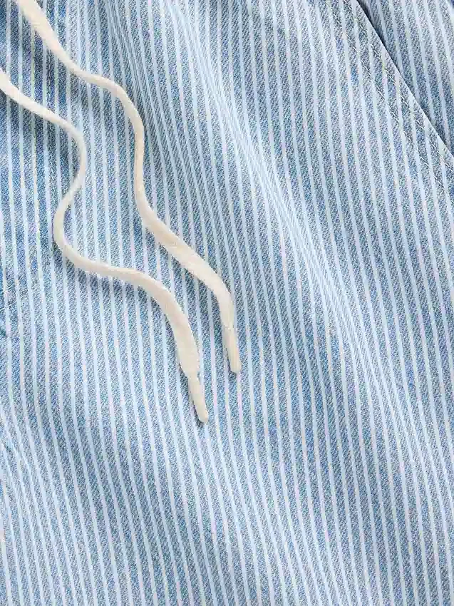 Lavt sittende, ultramyke, løse 90-talls-Jeans med striper