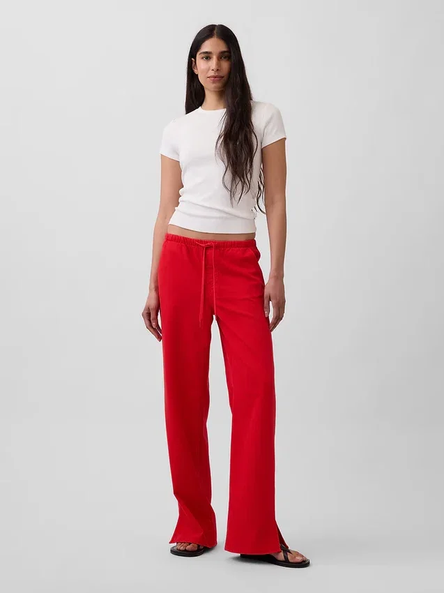 Lavt sittende, ultramyke, løse Jeans i 90-tallsstil