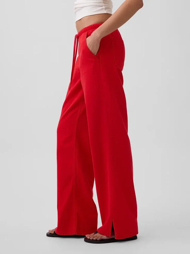 Lavt sittende, ultramyke, løse Jeans i 90-tallsstil