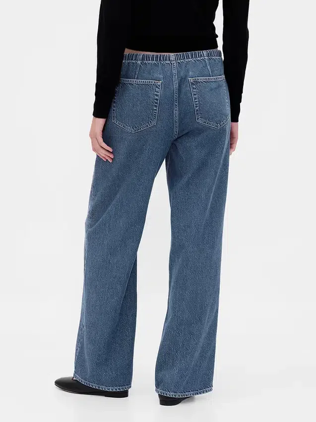 Lavt sittende, ultramyke, løse Jeans i 90-tallsstil