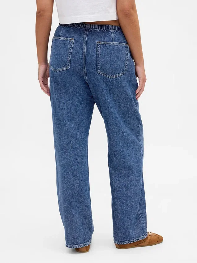 Lavt sittende, ultramyke, løse Jeans i 90-tallsstil