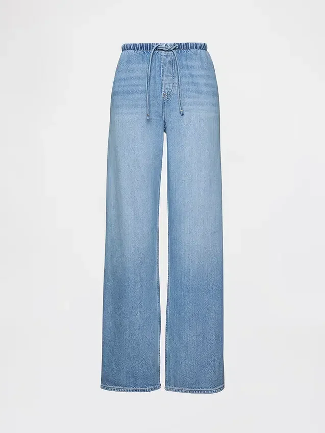 Lavt sittende, ultramyke, løse Jeans i 90-tallsstil