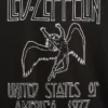 Led Zeppelin T-skjorte med grafisk trykk i avslappet passform