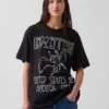 Led Zeppelin T-skjorte med grafisk trykk i avslappet passform