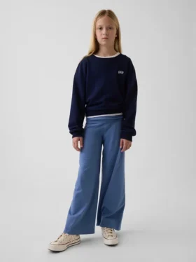 Leggings med brede ben og nedbrettbar linning for barn