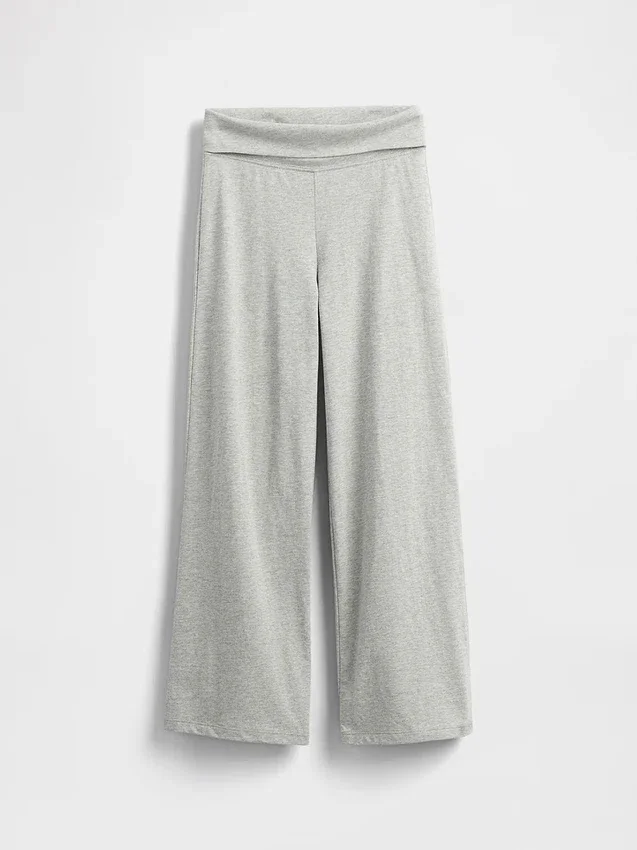Leggings med brede ben og nedbrettbar linning for barn