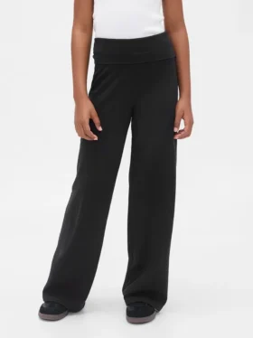 Leggings med brede ben og nedbrettbar linning for barn
