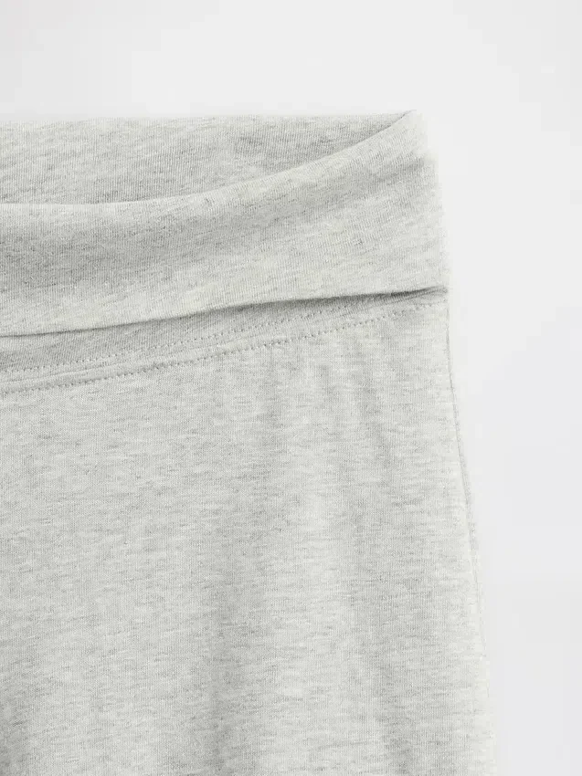 Leggings med brede ben og nedbrettbar linning for barn