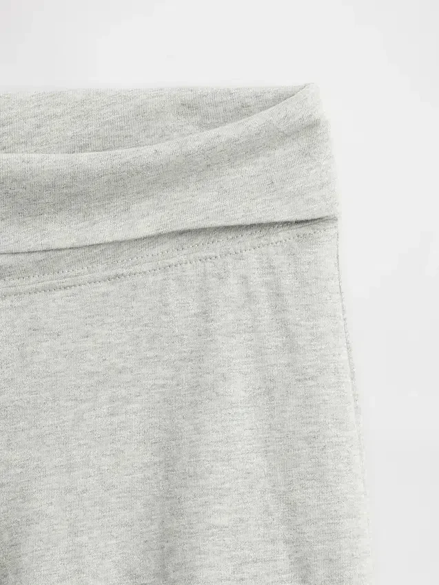 Leggings med brede ben og nedbrettbar linning for barn