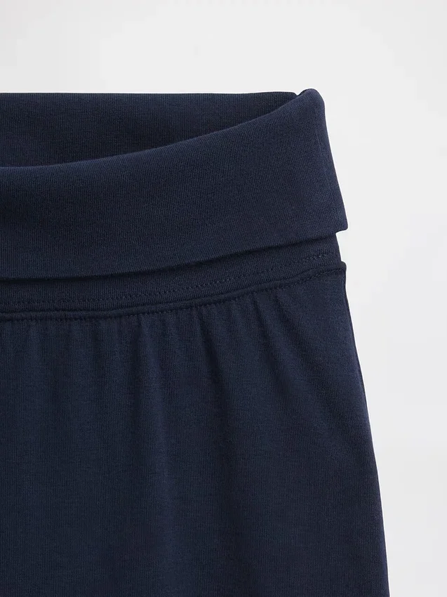 Leggings med brede ben og nedbrettbar linning for barn