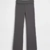 Leggings med brettet linning og utvidet ben for barn