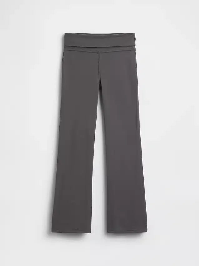 Leggings med brettet linning og utvidet ben for barn