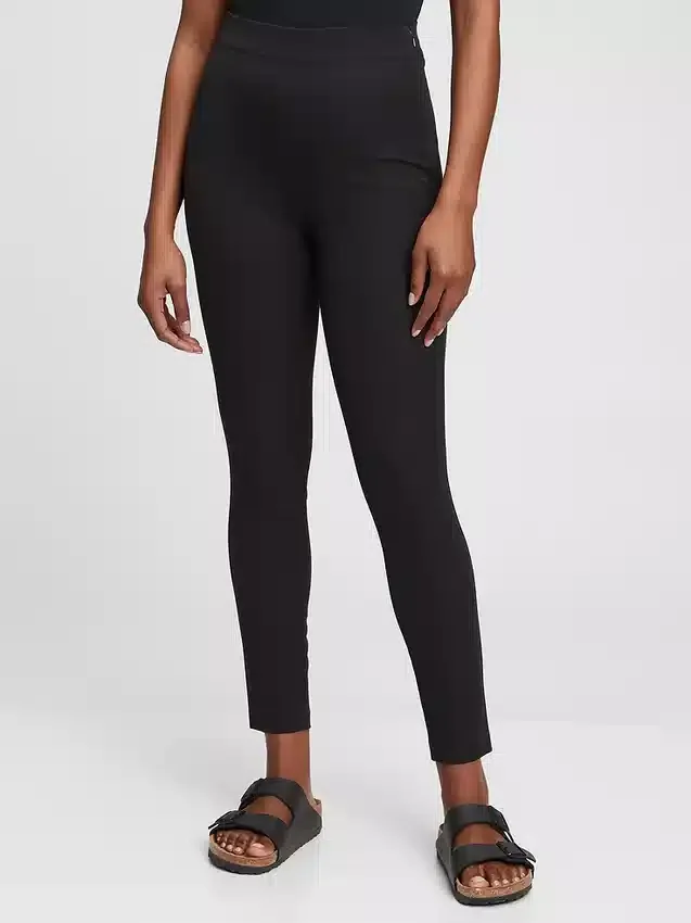 Leggings med høy midje og bi-stretch