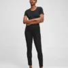 Leggings med høy midje og bi-stretch