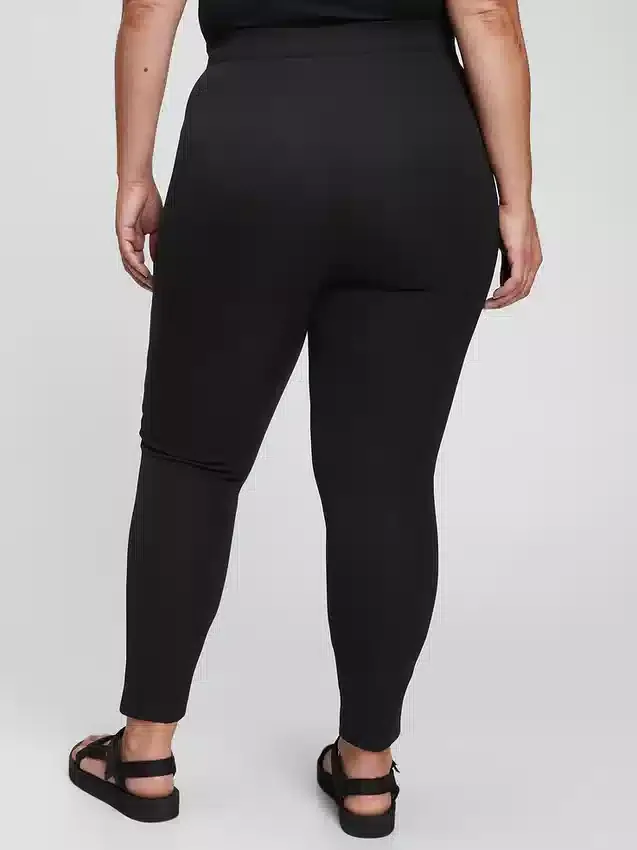 Leggings med høy midje og bi-stretch