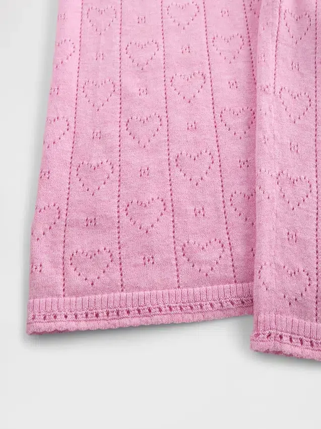 Lett CashSoft Pointelle-pyjamasbukser med hjerte-mønster