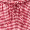 Lette shorts i lin-bomull med gingham-mønster for barn