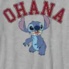 Lilo og Stitch Ohana-T-skjorte i college-stil
