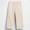 Linen-bomullsbukser med elastisk linning for Baby og Småbarn