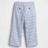 Linen-bomullsbukser med elastisk linning for Baby og Småbarn