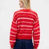 Loddent, oversized genser med rund hals