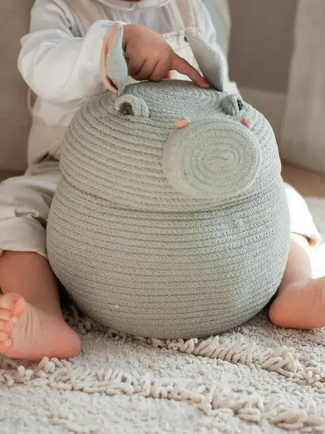 Lorena Canals oppbevaringskurv «Henry the Hippo»