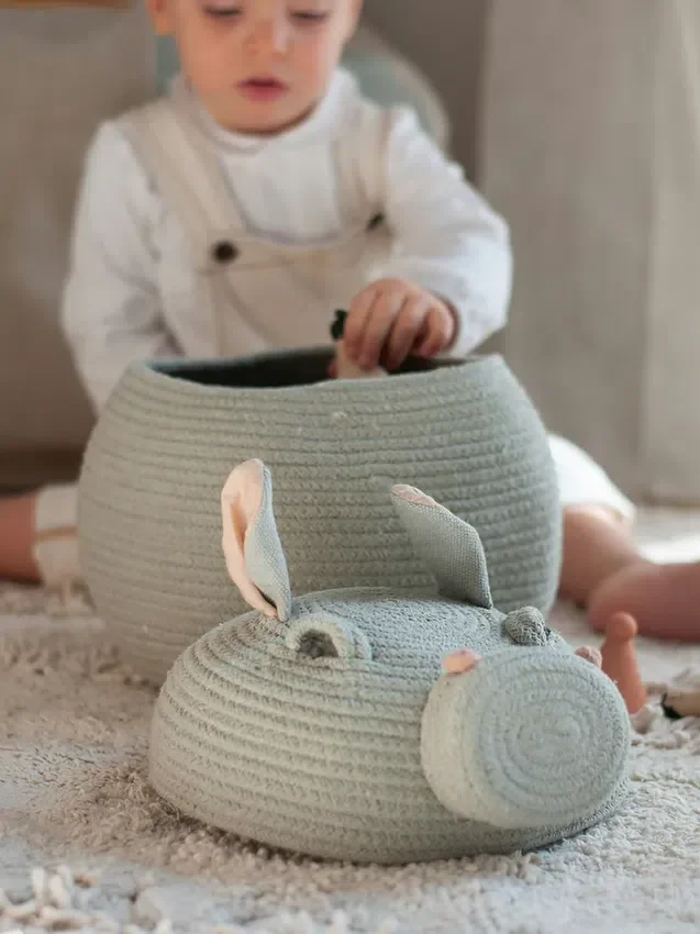 Lorena Canals oppbevaringskurv «Henry the Hippo»