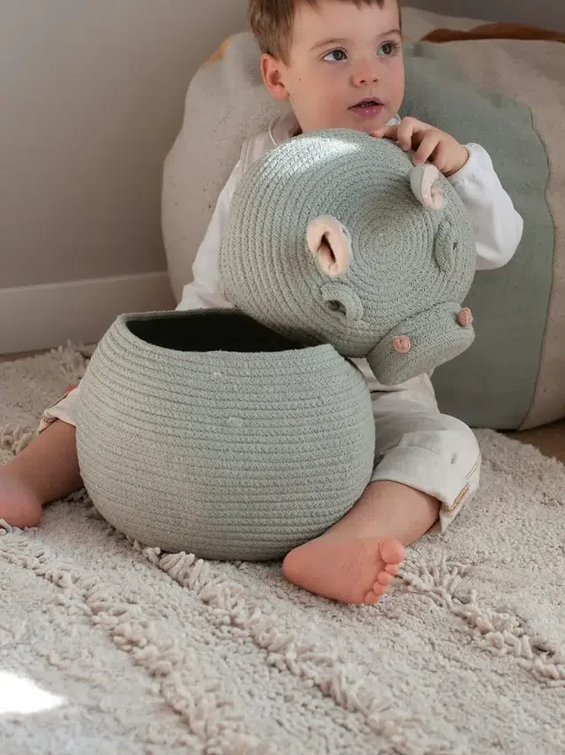 Lorena Canals oppbevaringskurv «Henry the Hippo»