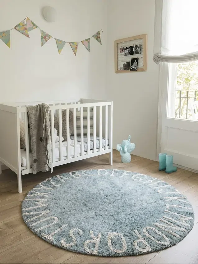 Lorena Canals vaskbart teppe Abc Natural Vintage Blue