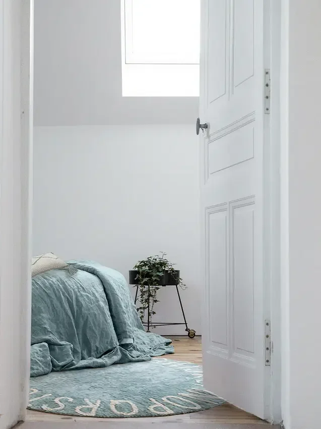 Lorena Canals vaskbart teppe Abc Natural Vintage Blue