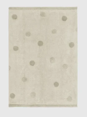 Lorena Canals vaskbart teppe Hippy Dots Olive
