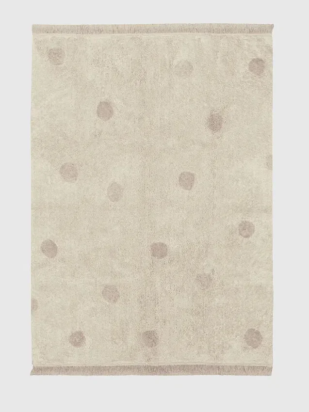 Lorena Canals vaskbart teppe Hippy Dots Vintage Nude