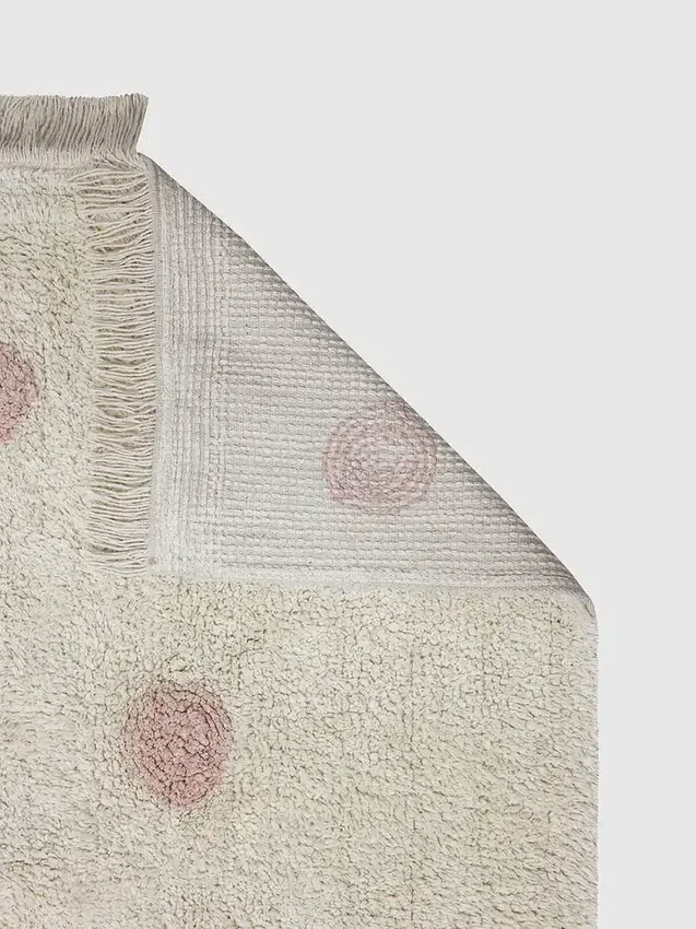 Lorena Canals vaskbart teppe Hippy Dots Vintage Nude