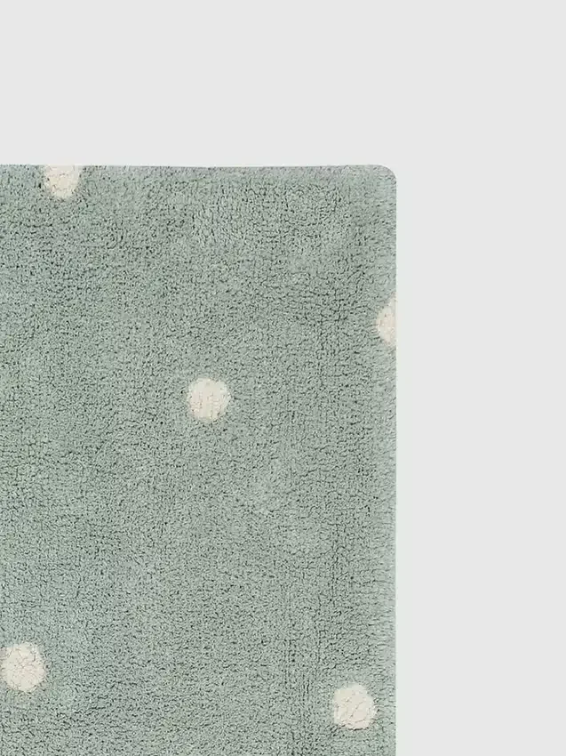 Lorena Canals vaskbart teppe Mini Dot Blue Sage