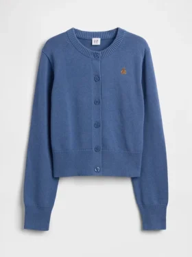 Løs, kort cardigan for barn