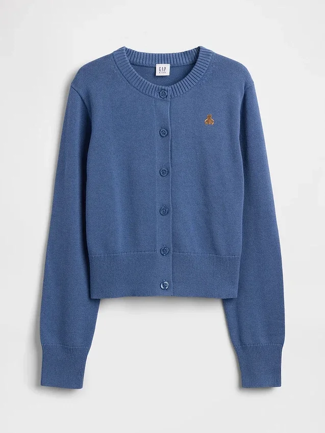 Løs, kort cardigan for barn
