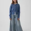 Løs, kort cardigan for barn