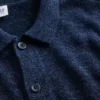 Løs polo-cardigan-genser for barn