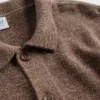 Løs polo-cardigan-genser for barn