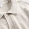 Løs polo-cardigan-genser for barn