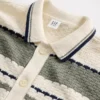 Løs polo-cardigan-genser for barn